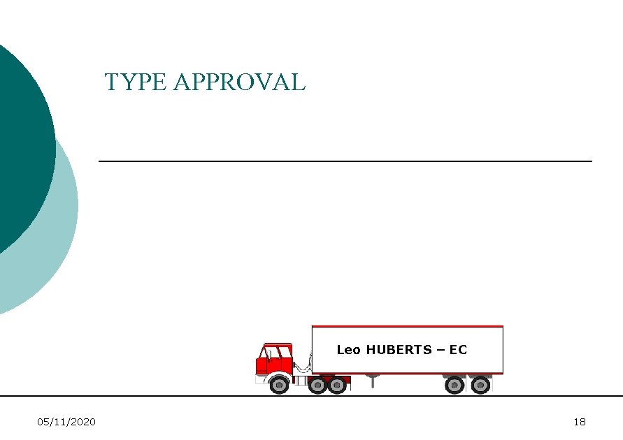 TYPE APPROVAL Leo HUBERTS – EC 05/11/2020 18 