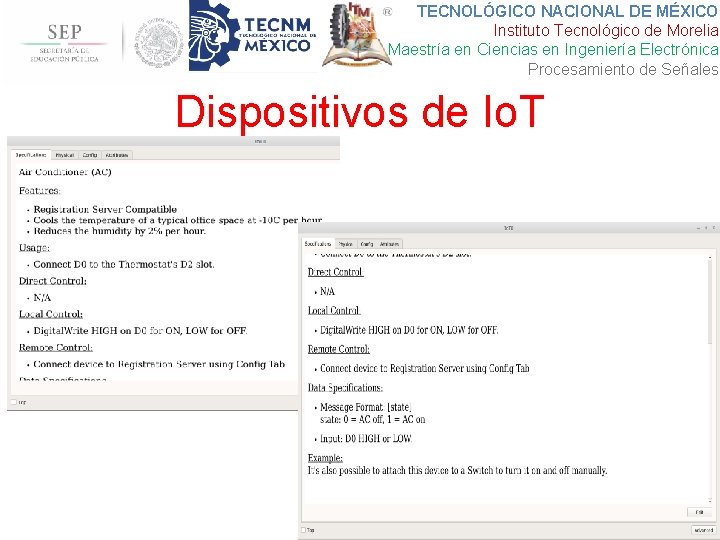 TECNOLÓGICO NACIONAL DE MÉXICO Instituto Tecnológico de Morelia Maestría en Ciencias en Ingeniería Electrónica