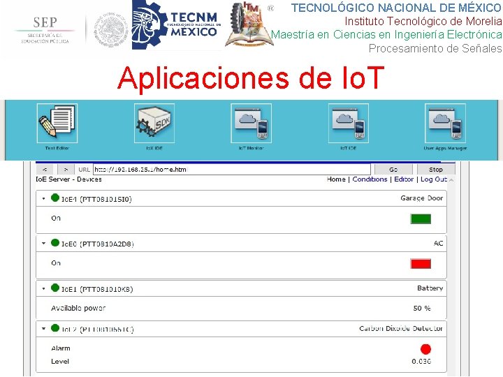 TECNOLÓGICO NACIONAL DE MÉXICO Instituto Tecnológico de Morelia Maestría en Ciencias en Ingeniería Electrónica