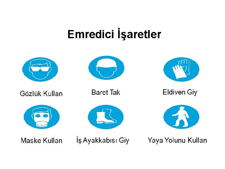 Emredici İşaretler Emredici İşaretler