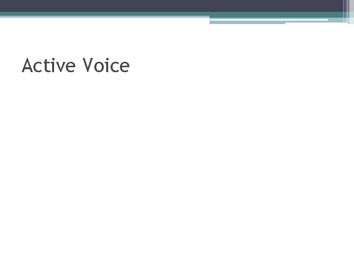 Active Voice 