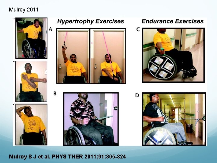Mulroy 2011 Mulroy S J et al. PHYS THER 2011; 91: 305 -324 Mulroy 2011 Mulroy S J et al. PHYS THER 2011; 91: 305 -324