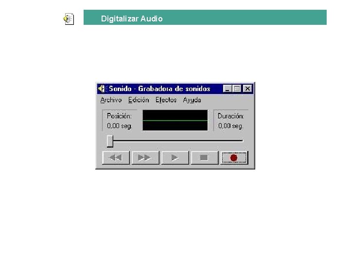 Digitalizar Audio 