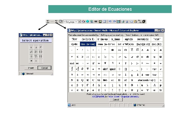 Editor de Ecuaciones 