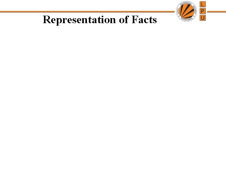 Representation of Facts 