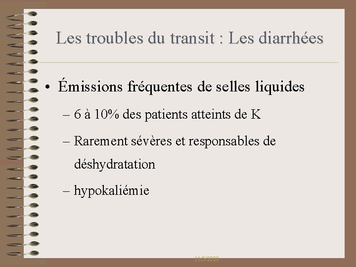 Les troubles du transit : Les diarrhées • Émissions fréquentes de selles liquides – Les troubles du transit : Les diarrhées • Émissions fréquentes de selles liquides –