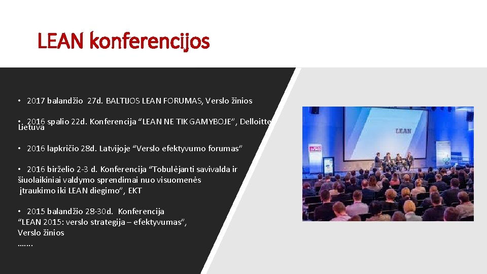 LEAN konferencijos • 2017 balandžio 27 d. BALTIJOS LEAN FORUMAS, Verslo žinios • 2016