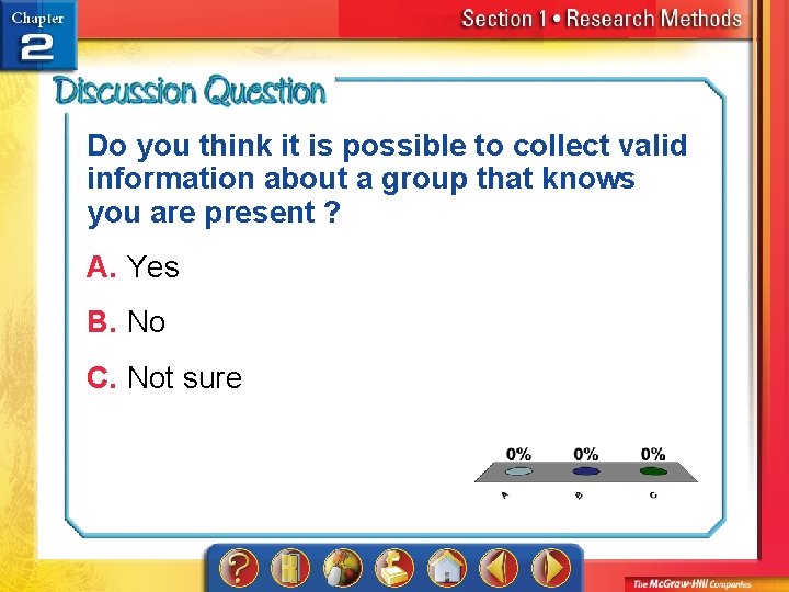 Do you think it is possible to collect valid information about a group that