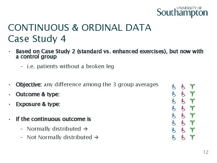 CONTINUOUS & ORDINAL DATA Case Study 4 Slide - 12 • Based on Case