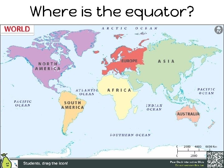 Where is the equator? 