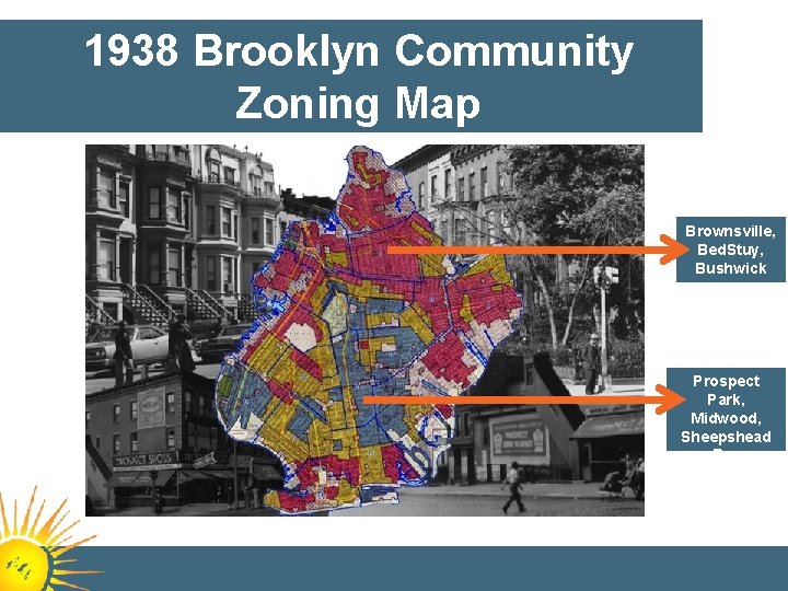 1938 Brooklyn Community Zoning Map Brownsville, Bed. Stuy, Bushwick Prospect Park, Midwood, Sheepshead Bay