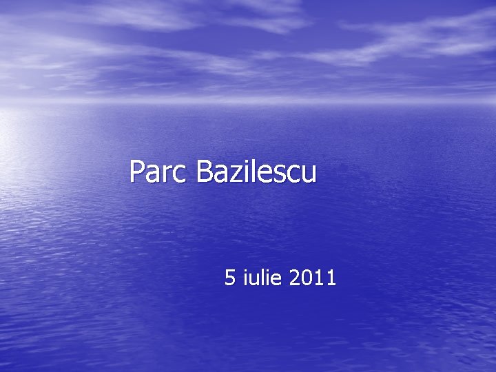 Parc Bazilescu 5 iulie 2011 