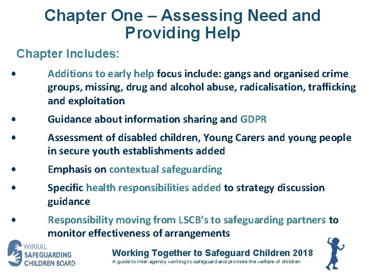 Chapter One – Assessing Need and Providing Help Chapter Includes: • Additions to early