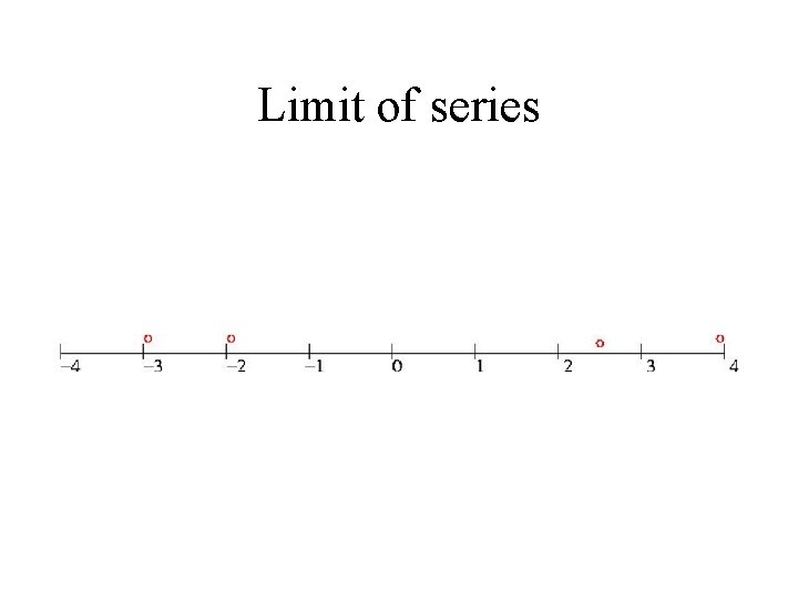 Limit of series 