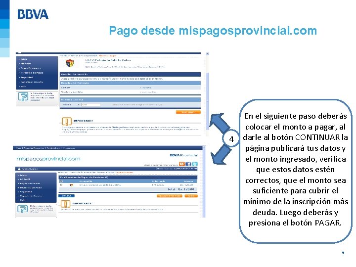 Pago desde mispagosprovincial. com 4 En el siguiente paso deberás colocar el monto a Pago desde mispagosprovincial. com 4 En el siguiente paso deberás colocar el monto a