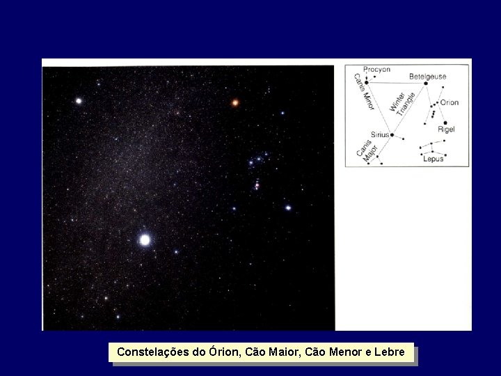 Constelações do Órion, Cão Maior, Cão Menor e Lebre Constelações do Órion, Cão Maior, Cão Menor e Lebre
