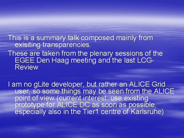 This is a summary talk composed mainly from exisiting transparencies. These are taken from