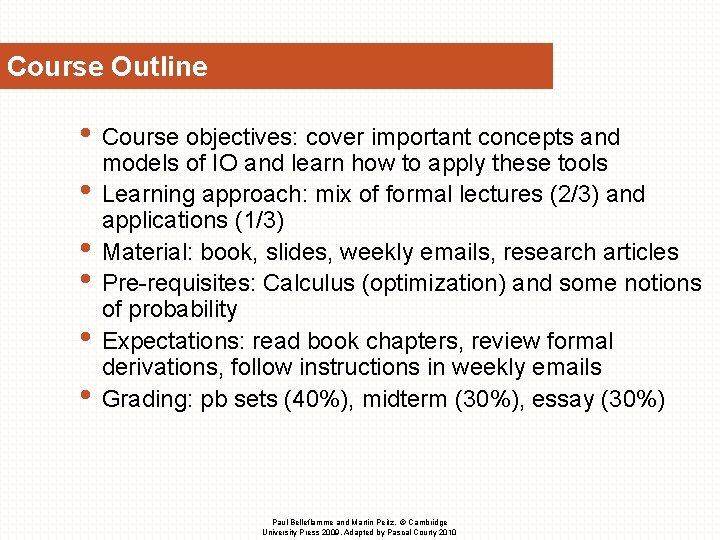 Course Outline • Course objectives: cover important concepts and • • • models of Course Outline • Course objectives: cover important concepts and • • • models of