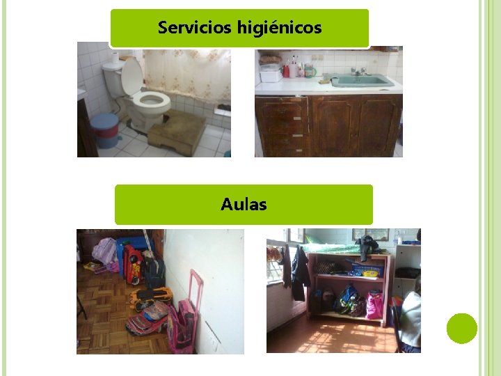 Servicios higiénicos Aulas 