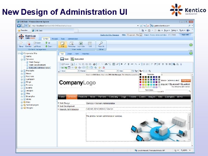 New Design of Administration UI 