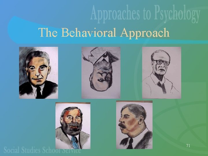 The Behavioral Approach 71 