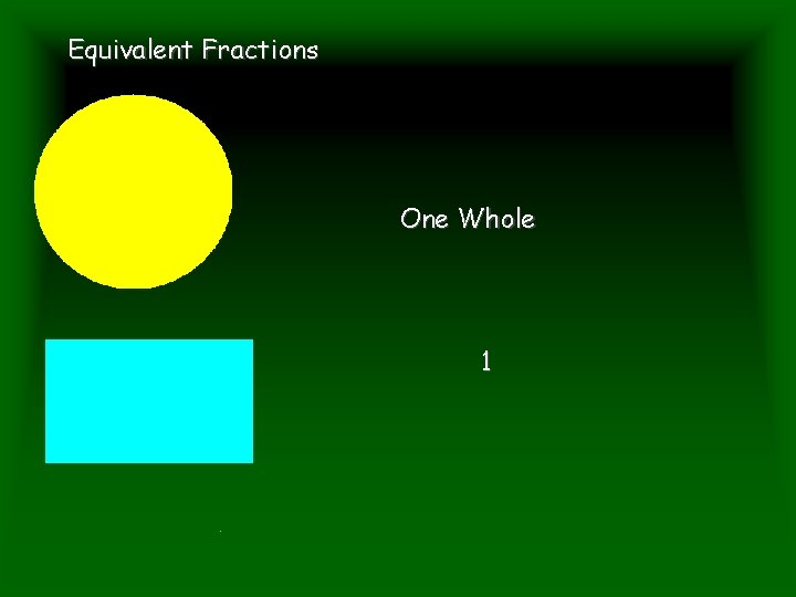 Equivalent Fractions One Whole 1 