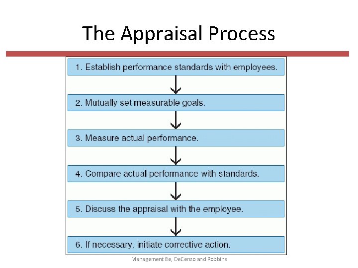 The Appraisal Process Fundamentals of Human Resource Management 8 e, De. Cenzo and Robbins