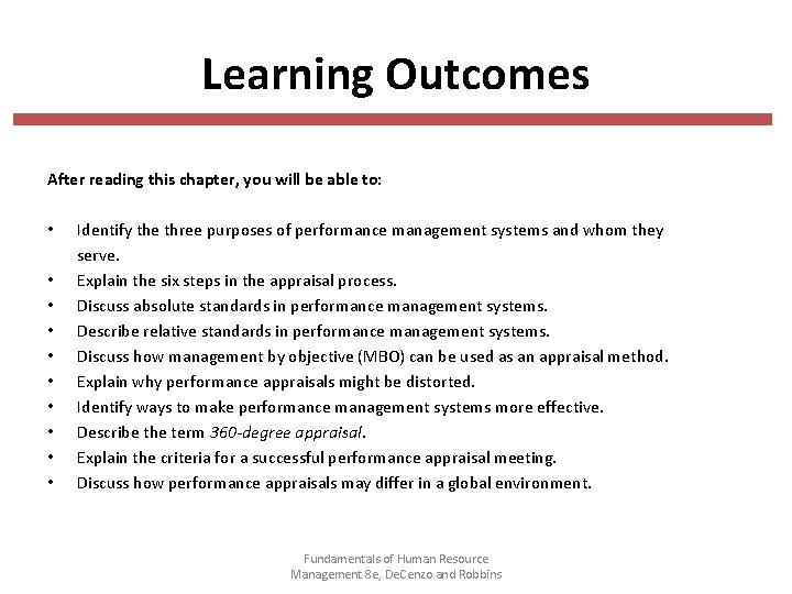 Learning Outcomes After reading this chapter, you will be able to: • • •