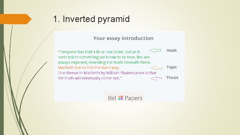 1. Inverted pyramid 