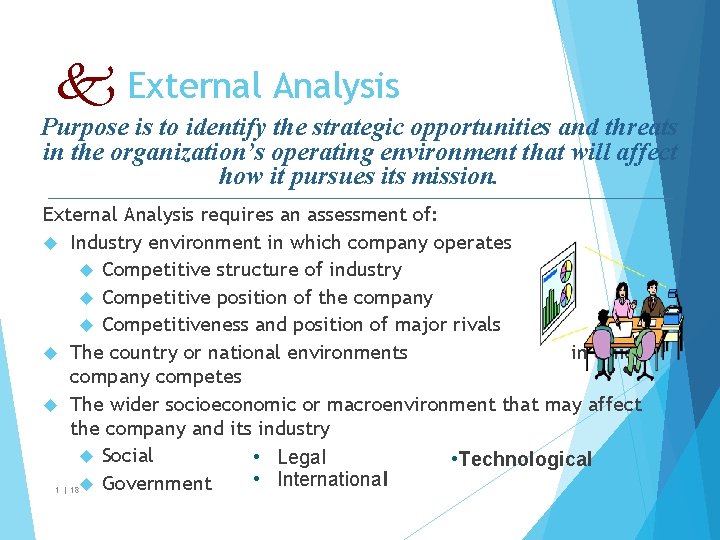 External Analysis Purpose is to identify the strategic opportunities and threats in the External Analysis Purpose is to identify the strategic opportunities and threats in the