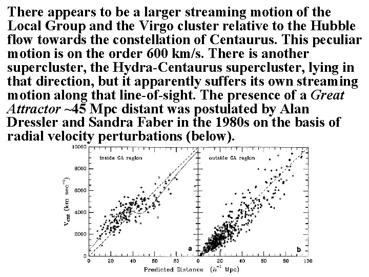There appears to be a larger streaming motion of the Local Group and the