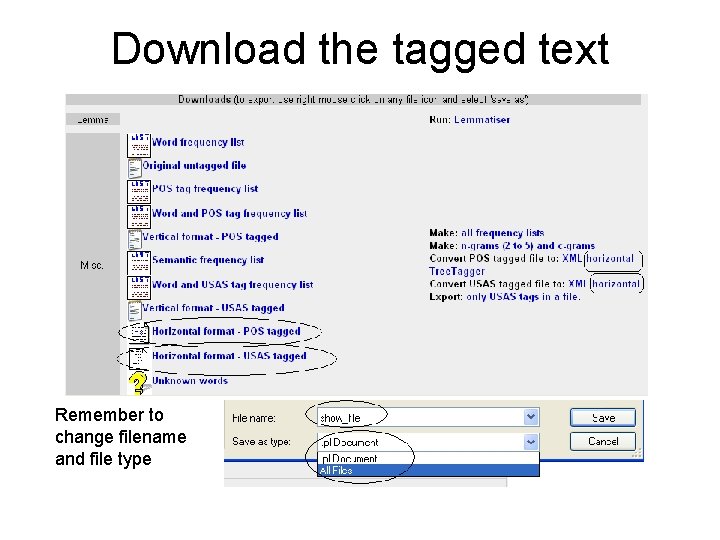 Download the tagged text Remember to change filename and file type 