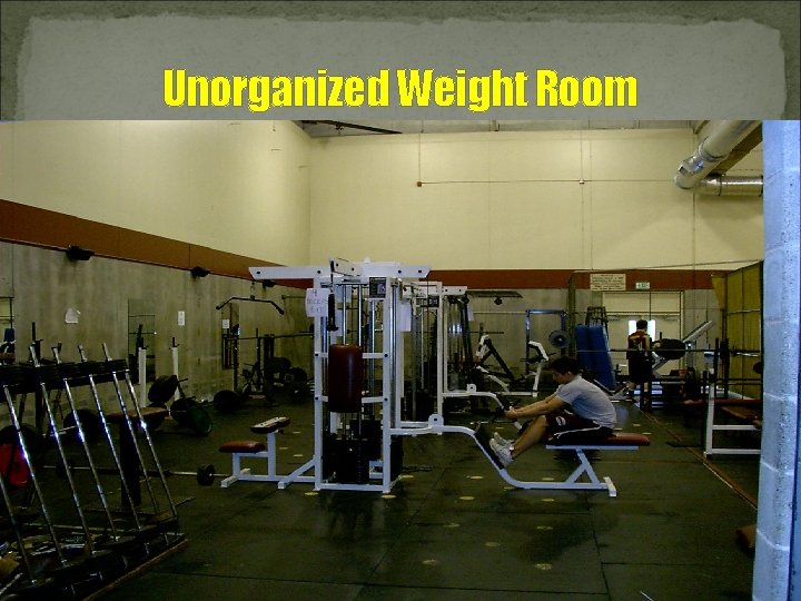 Unorganized Weight Room 