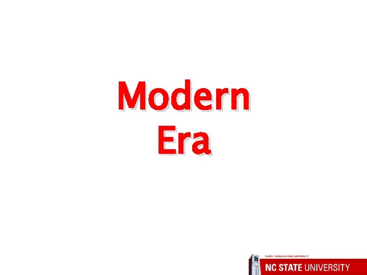 Modern Era 