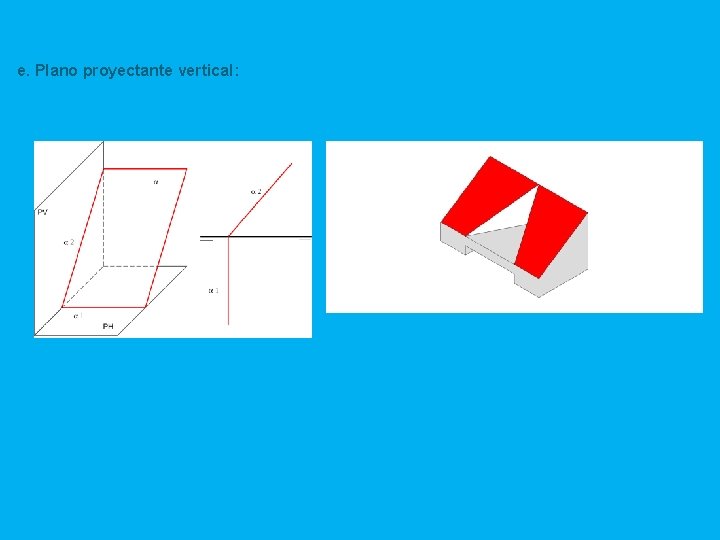 e. Plano proyectante vertical: 