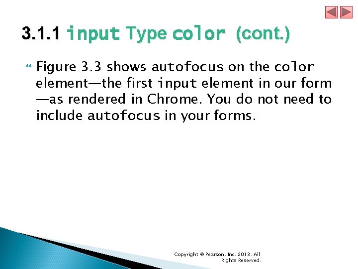 3. 1. 1 input Type color (cont. ) Figure 3. 3 shows autofocus on 3. 1. 1 input Type color (cont. ) Figure 3. 3 shows autofocus on