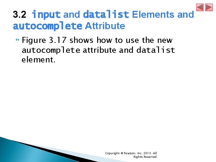 3. 2 input and datalist Elements and autocomplete Attribute Figure 3. 17 shows how 3. 2 input and datalist Elements and autocomplete Attribute Figure 3. 17 shows how