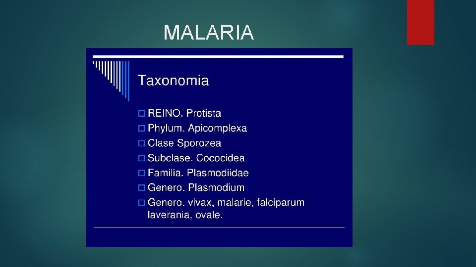 MALARIA 