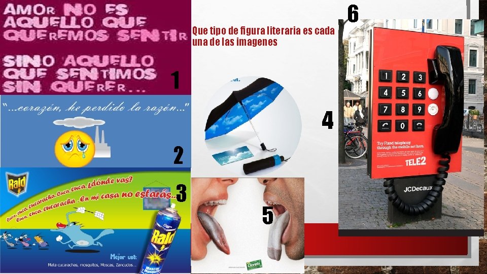 Que tipo de figura literaria es cada una de las imagenes 1 4 2 Que tipo de figura literaria es cada una de las imagenes 1 4 2