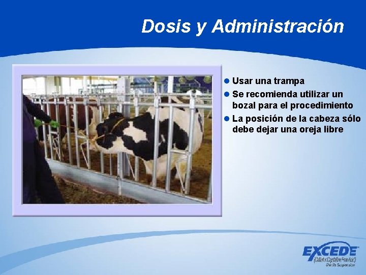 Dosis y Administración l Usar una trampa l Se recomienda utilizar un bozal para Dosis y Administración l Usar una trampa l Se recomienda utilizar un bozal para