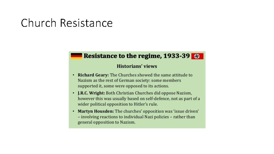 Church Resistance 