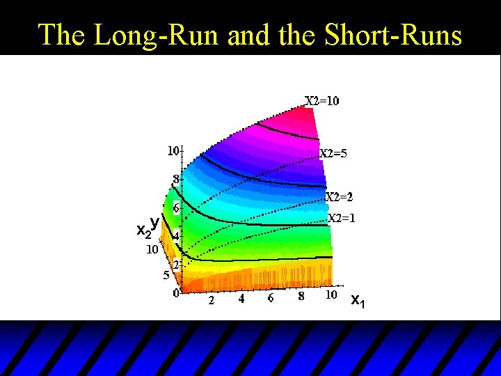 The Long-Run and the Short-Runs x 2 y x 1 