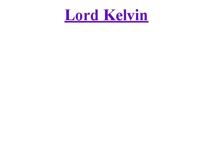 Lord Kelvin 