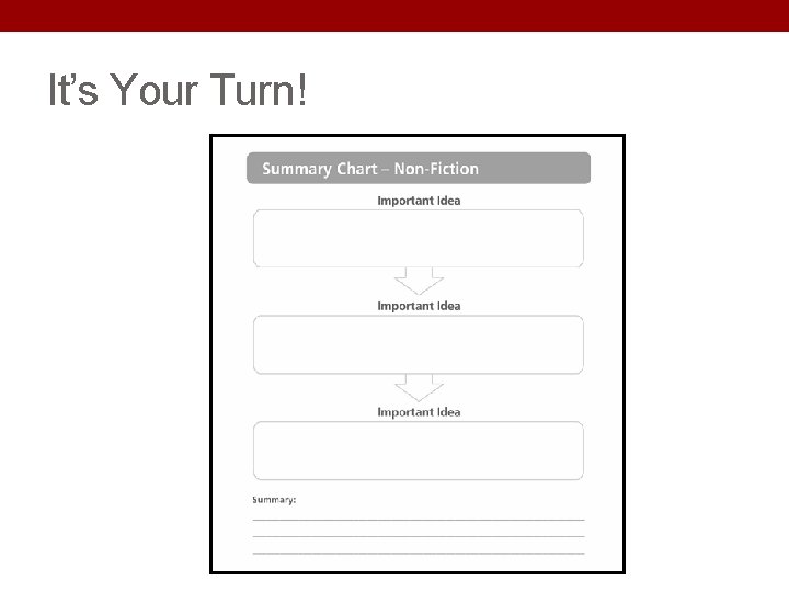 It’s Your Turn! It’s Your Turn!