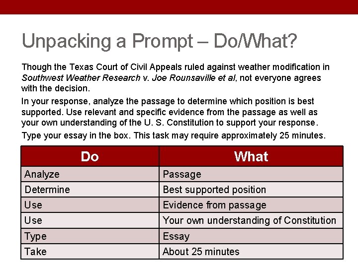 Unpacking a Prompt – Do/What? Though the Texas Court of Civil Appeals ruled against Unpacking a Prompt – Do/What? Though the Texas Court of Civil Appeals ruled against