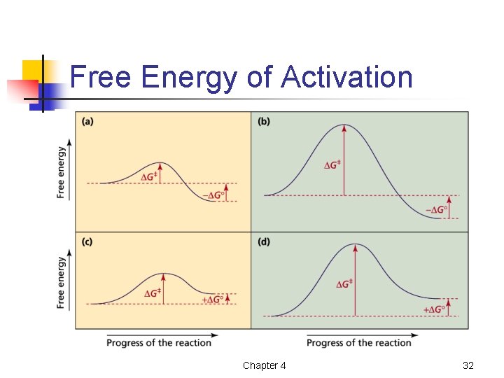 Free Energy of Activation Chapter 4 32 