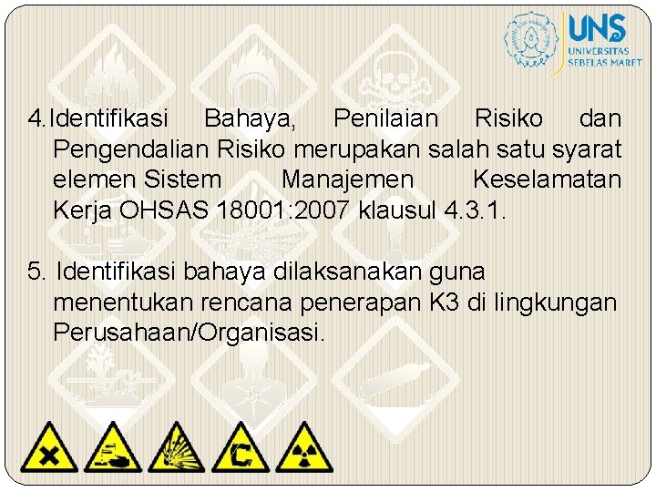 Identifikasi Potensi Dan Risiko Kecelakaan Kerja Pada Praktikum