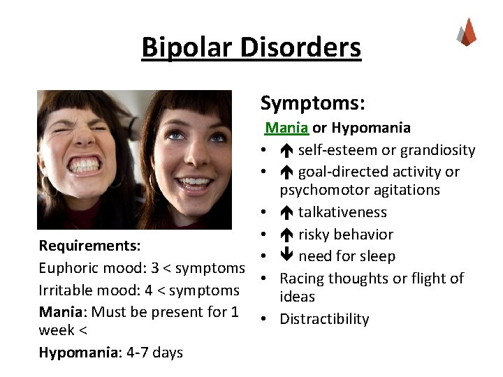 Mood Disorders Instructor Name Class Name Section Overview