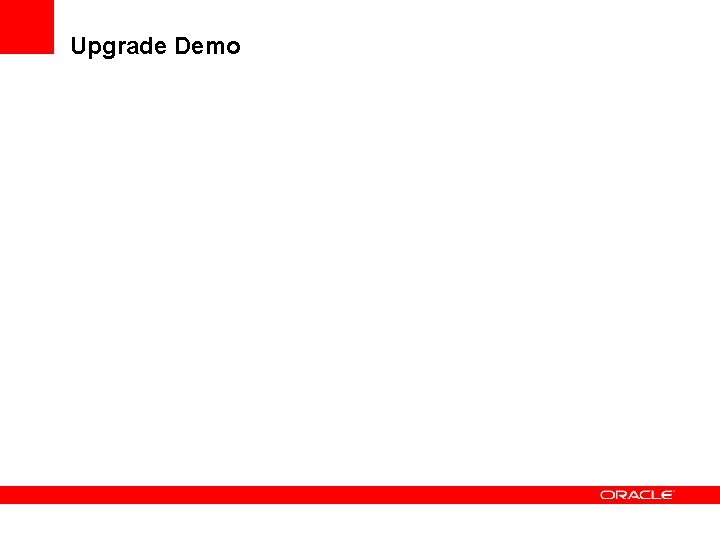 Upgrade Demo 