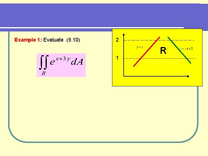 Example 1: Evaluate (9. 10) 2 1 R 